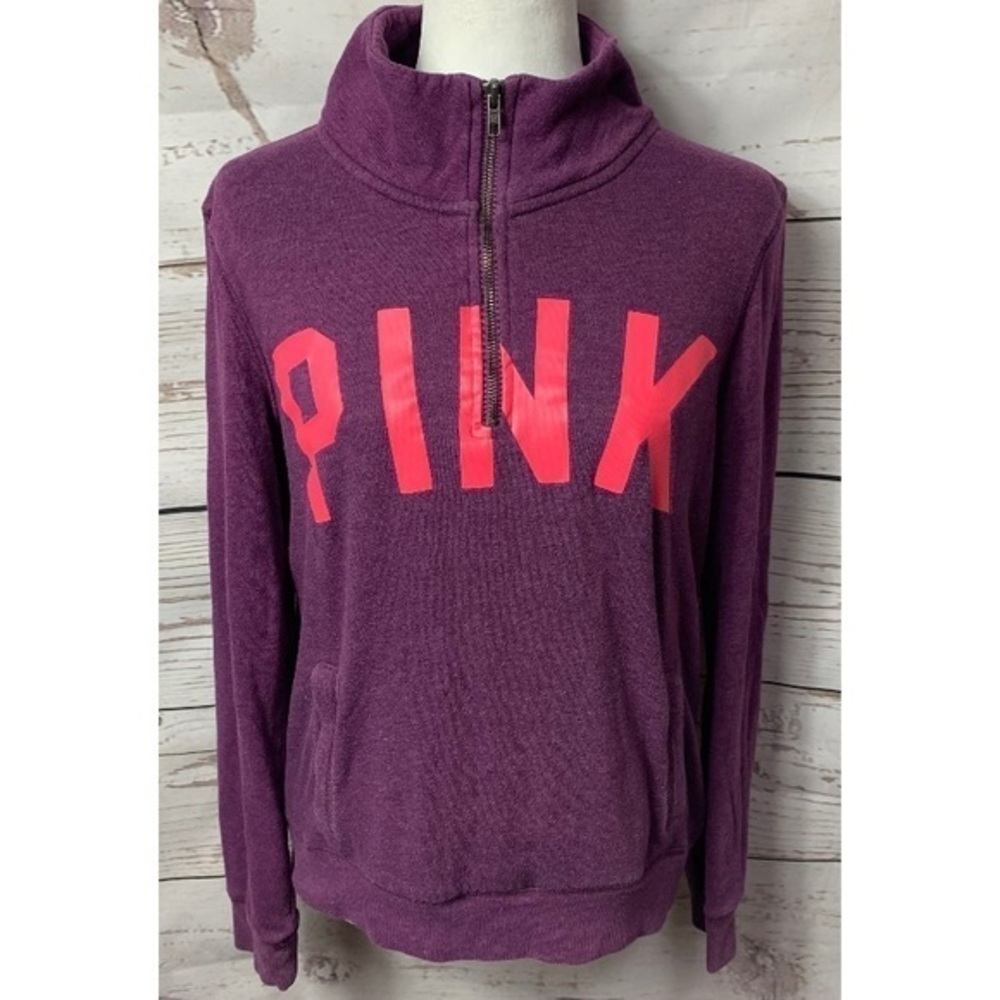 VS PINK Perfect Quarter Zip Pullover